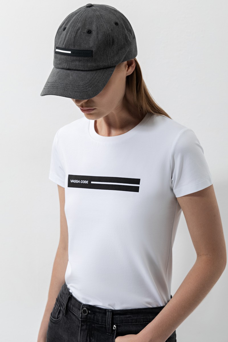 Кепка из хлопка VASSA CODE, пол женский, цвет черный