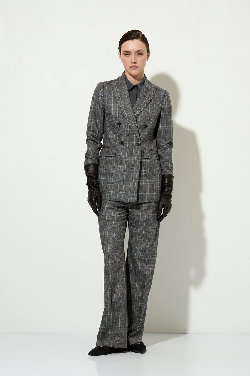 Жакет в клетку VASSA&Co, пол женский, цвет серый