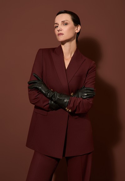 Жакет приталенного силуэта VASSA&Co, пол женский, цвет коричневый