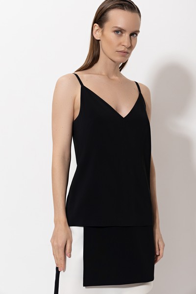 Базовая блузка VASSA&Co, пол женский, цвет черный, фото №3