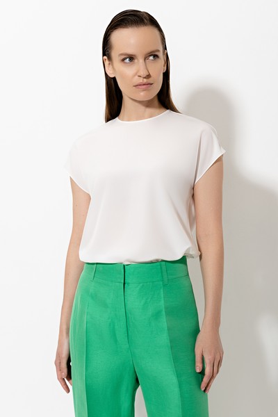 Блузка VASSA&Co, пол женский, цвет белый, фото №2