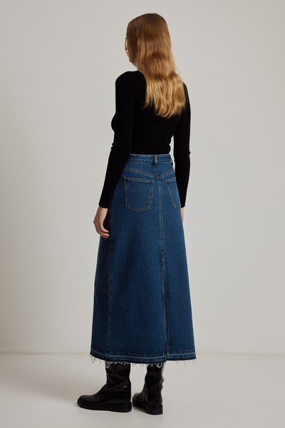 Джинсовая юбка VASSA CODE, пол женский, цвет синий, фото №5