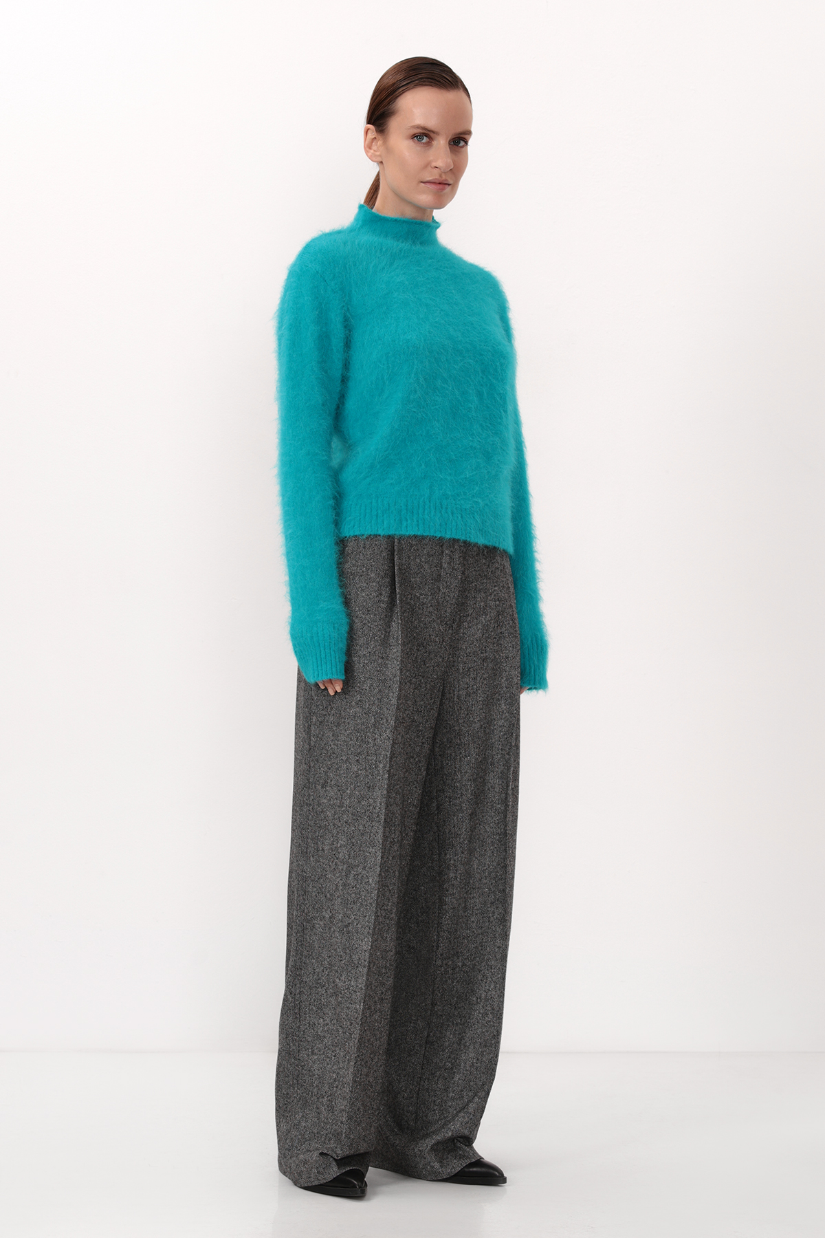 Джемпер VASSA CODE, пол женский, цвет голубой, фото №2