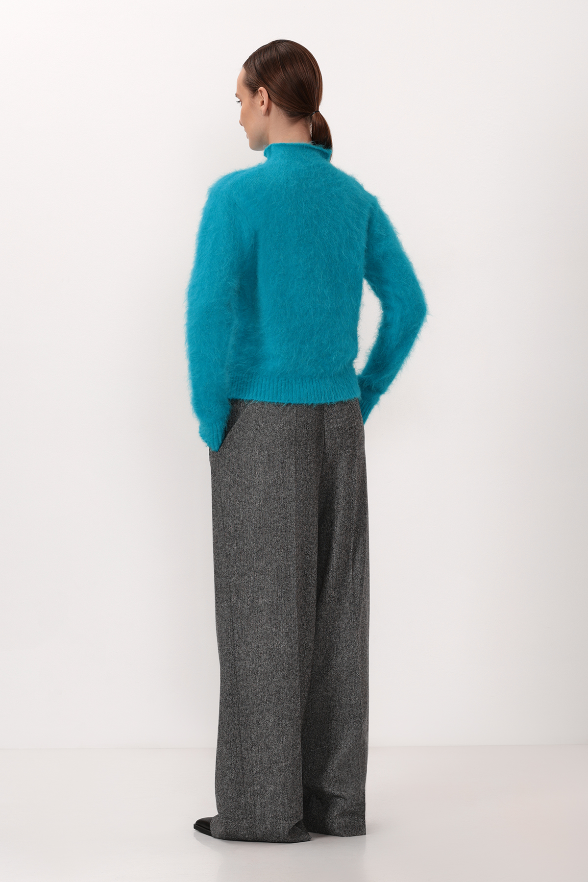 Джемпер VASSA CODE, пол женский, цвет голубой, фото №4