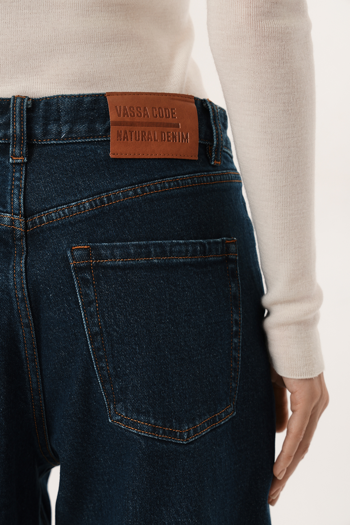 Джинсы Wide Leg VASSA CODE, пол женский, цвет синий, фото №4