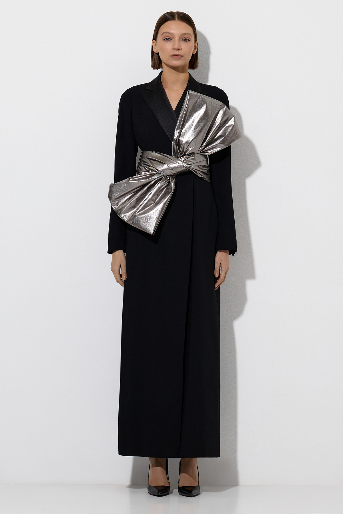 Пояс-бант VASSA&Co, пол женский, цвет серый, фото №2