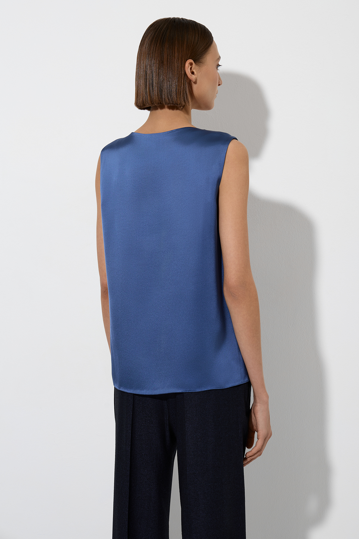 Блузка VASSA&Co, пол женский, цвет синий, фото №5