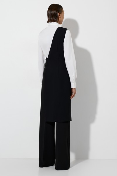 Удлиненный жилет на одно плечо VASSA&Co, пол женский, цвет черный, фото №2