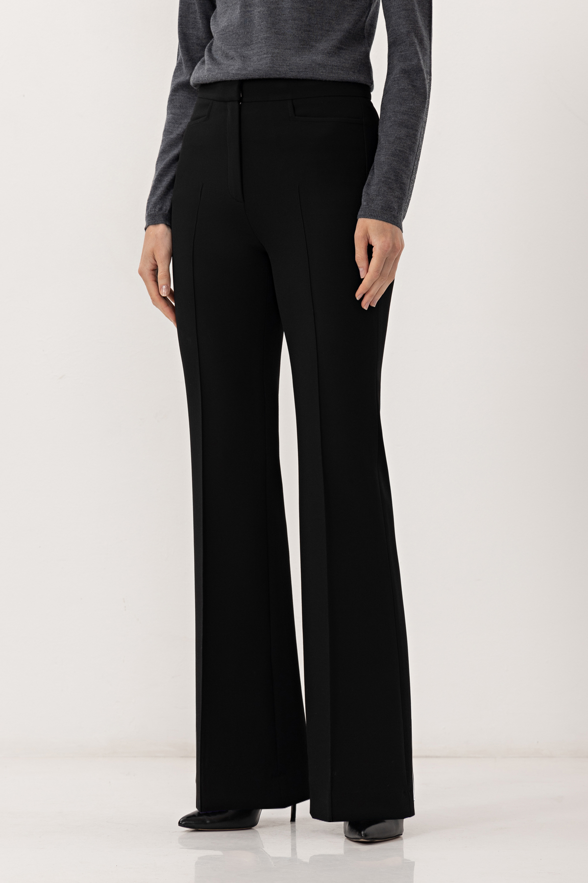 Брюки VASSA&Co, пол женский, цвет черный, фото №3