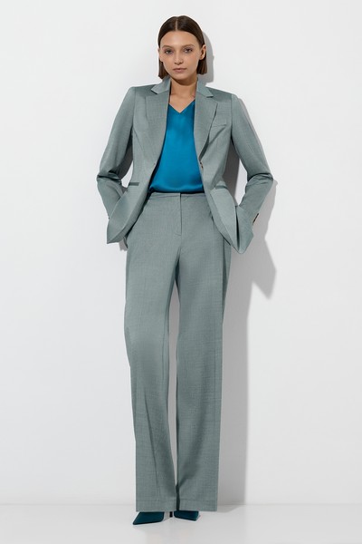 Блузка VASSA&Co, пол женский, цвет голубой, фото №2