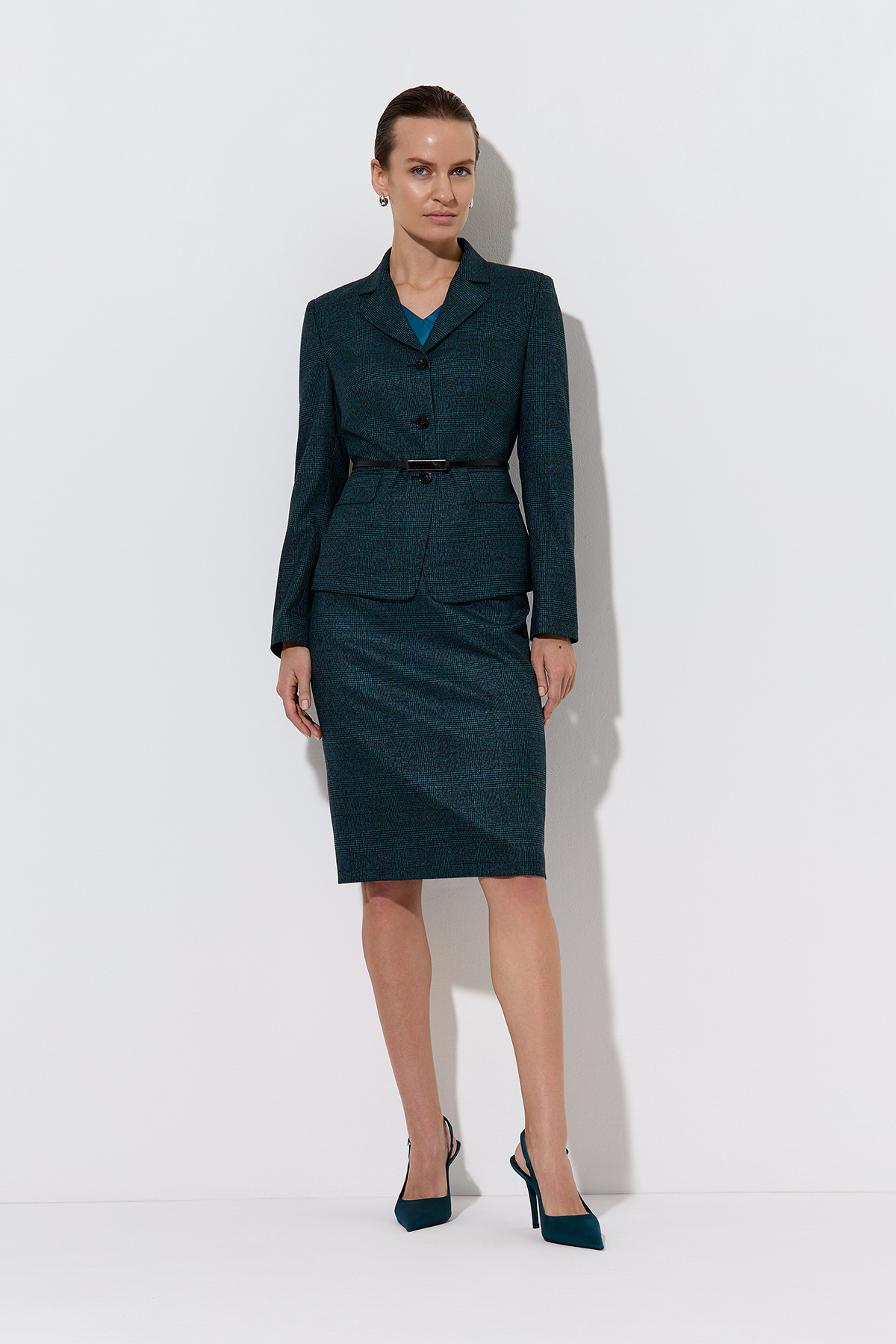 Жакет VASSA&Co, пол женский, цвет зеленый, фото №3