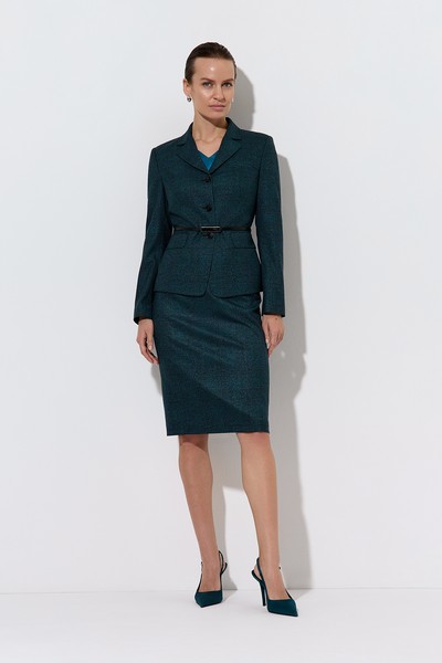 Жакет VASSA&Co, пол женский, цвет зеленый, фото №3