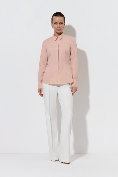 Рубашка VASSA&Co, пол женский, цвет бежевый, фото №6