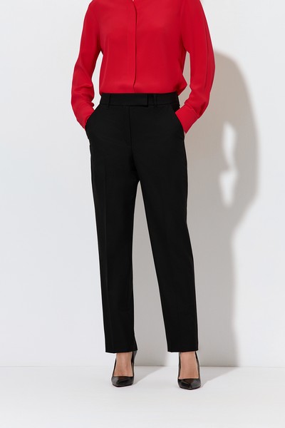 Базовые брюки VASSA&Co, пол женский, цвет черный, фото №3