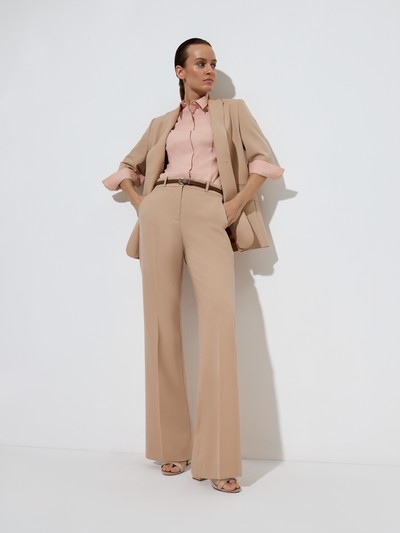 Рубашка VASSA&Co, пол женский, цвет бежевый, фото №3