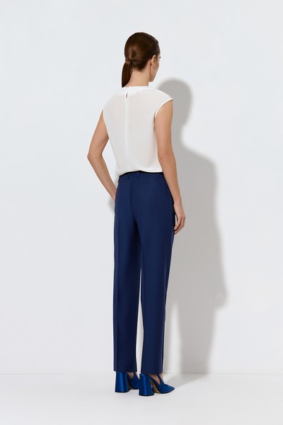Брюки VASSA&Co, пол женский, цвет синий, фото №4