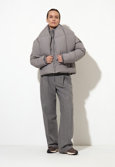 Пуховик-трансформер VASSA&Co, пол женский, цвет серый, фото №4