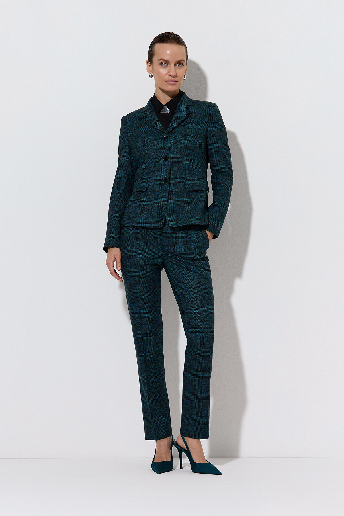 Жакет VASSA&Co, пол женский, цвет зеленый, фото №4