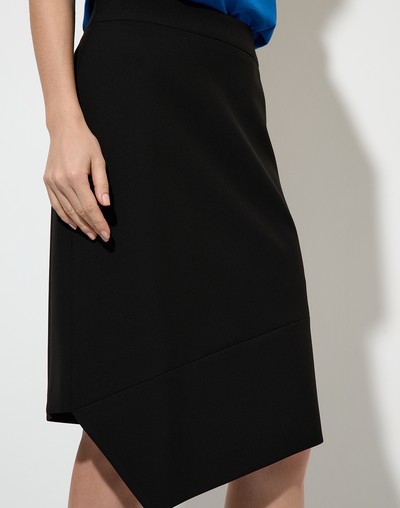 Юбка с асимметричным подолом VASSA&Co, пол женский, цвет черный, фото №4