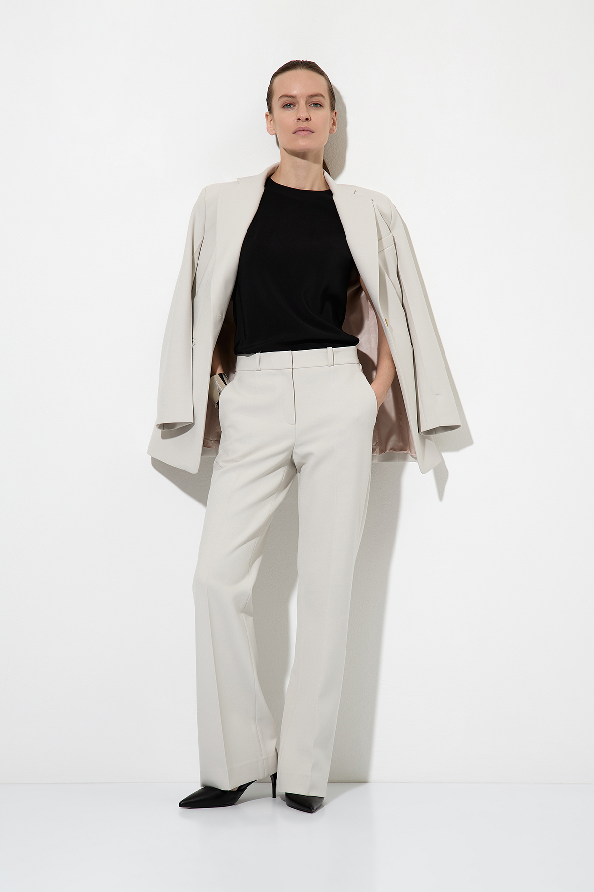 Базовый топ VASSA&Co, пол женский, цвет черный, фото №2