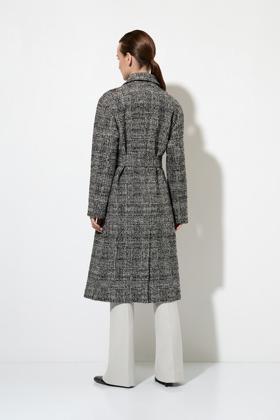 Пальто со съемной манишкой VASSA&Co, пол женский, цвет черный, фото №2