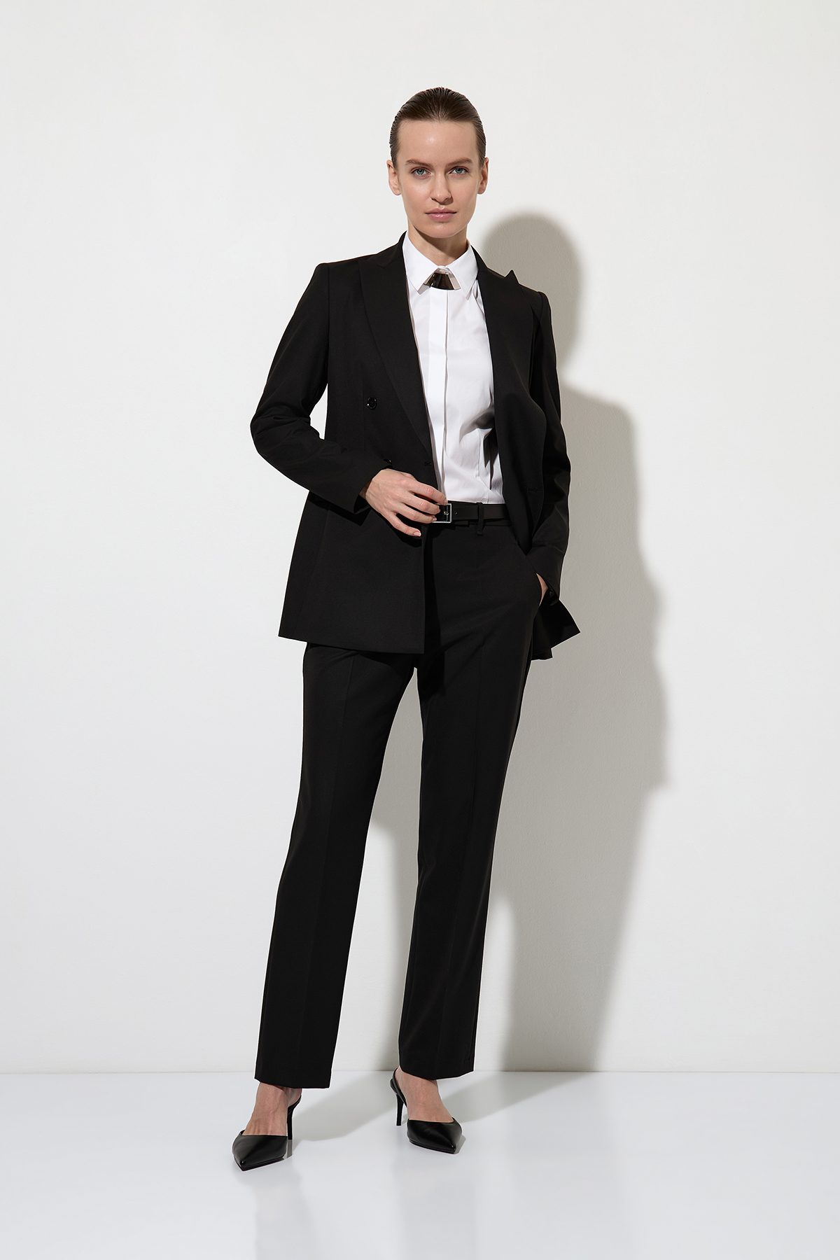 Рубашка VASSA&Co, пол женский, цвет белый, фото №5