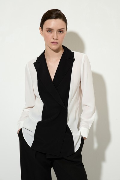 Блузка с английским воротником VASSA&Co, пол женский, цвет белый, фото №2