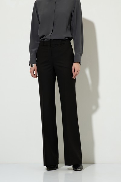 Брюки прямого кроя VASSA&Co, пол женский, цвет черный, фото №3