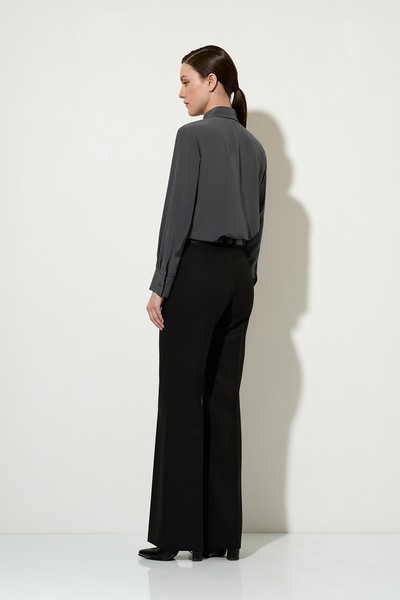 Брюки прямого кроя VASSA&Co, пол женский, цвет черный, фото №4