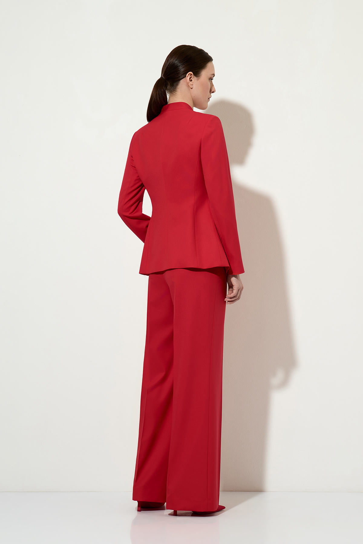 Жакет с асимметричным бортом VASSA&Co, пол женский, цвет красный, фото №3