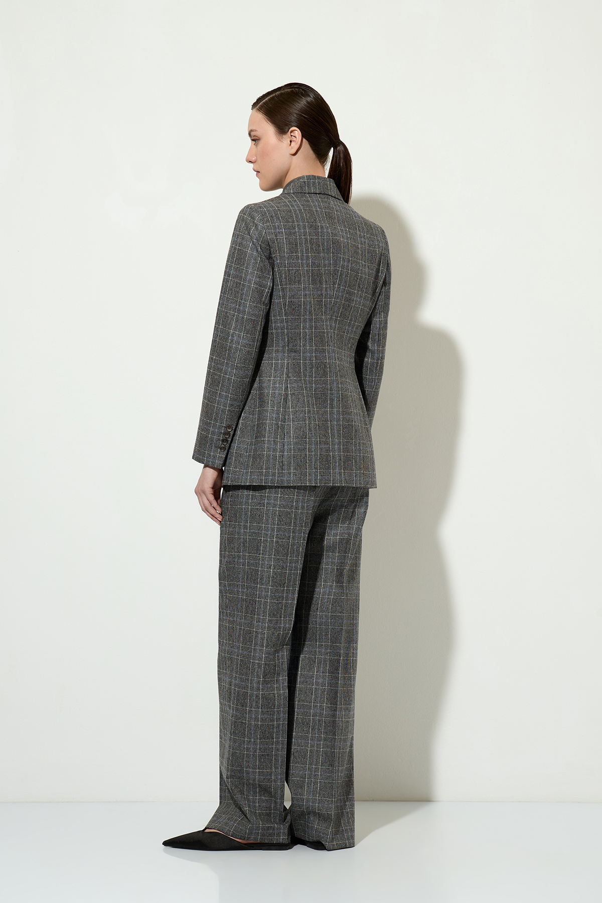 Жакет в клетку VASSA&Co, пол женский, цвет серый, фото №2