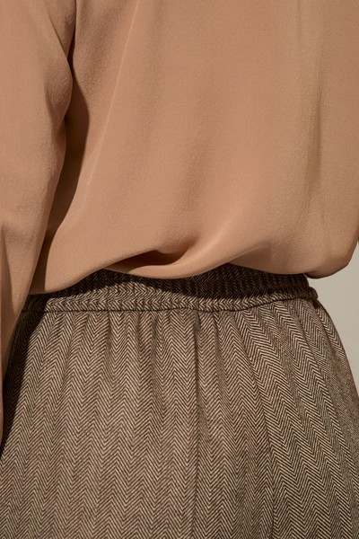 Брюки прямого кроя VASSA&Co, пол женский, цвет коричневый, фото №5