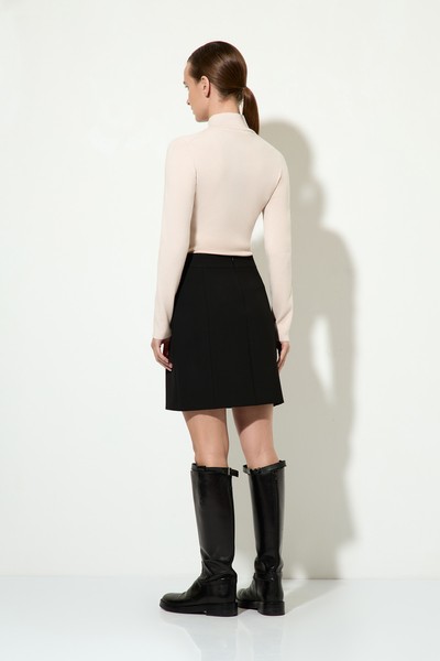 Юбка в длине мини VASSA&Co, пол женский, цвет черный, фото №3