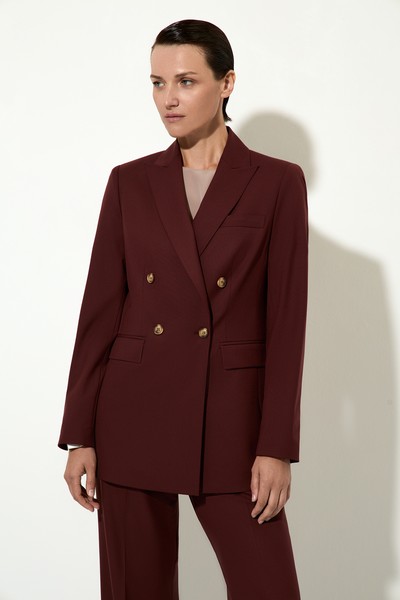 Жакет приталенного силуэта VASSA&Co, пол женский, цвет коричневый, фото №3