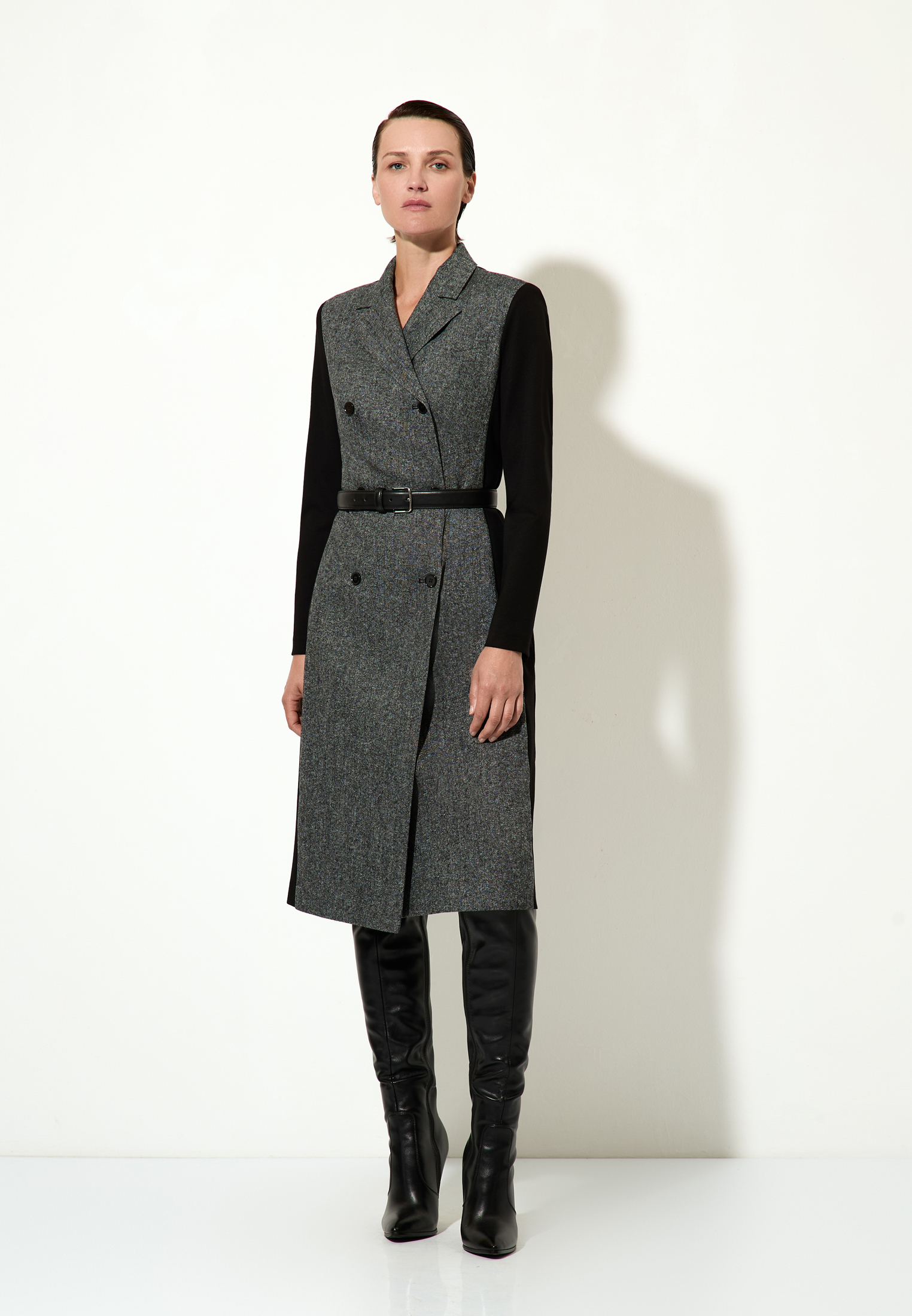 Платье-пальто VASSA&Co, пол женский, цвет серый, фото №5