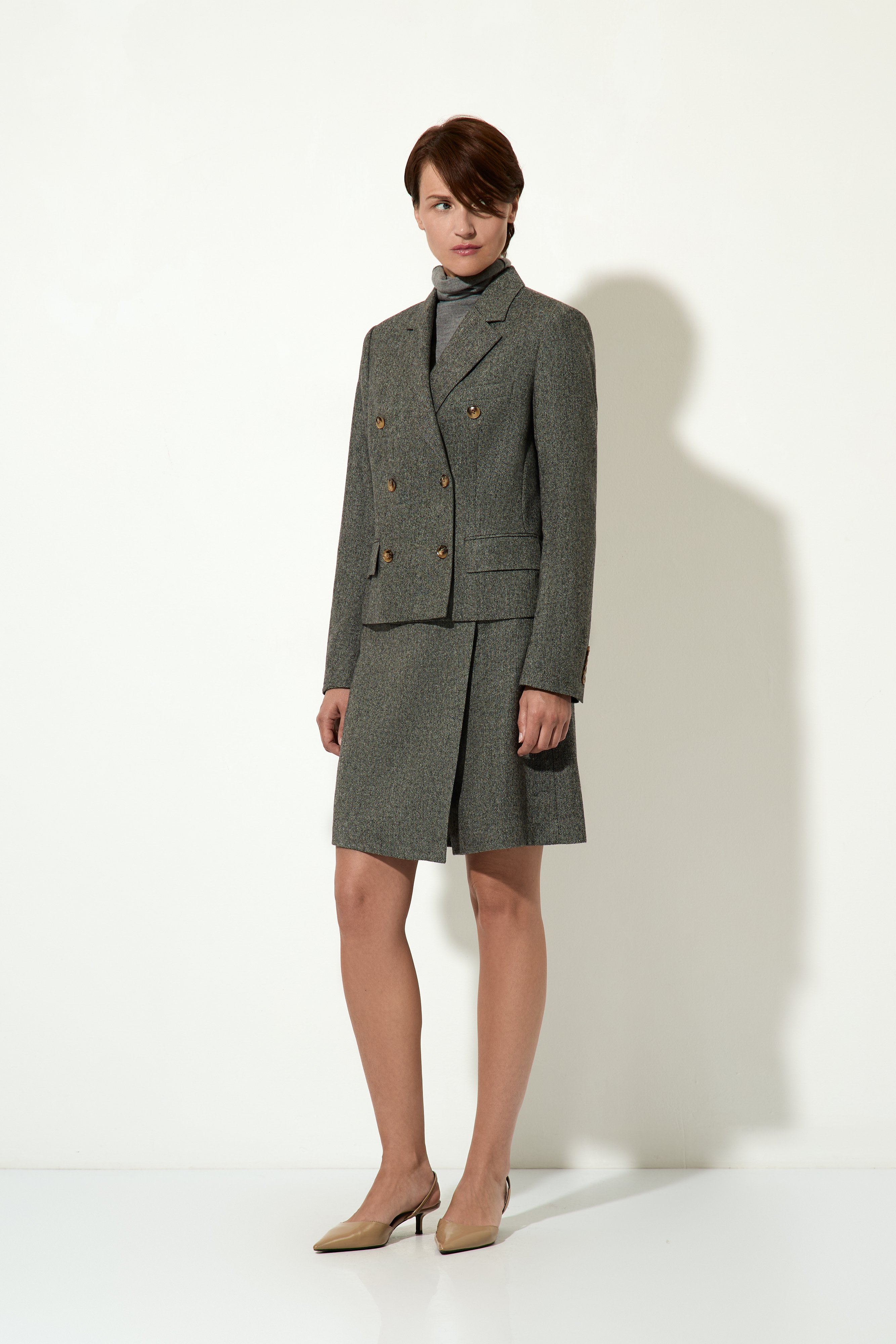 Юбка-шорты VASSA CODE, пол женский, цвет серый, фото №6