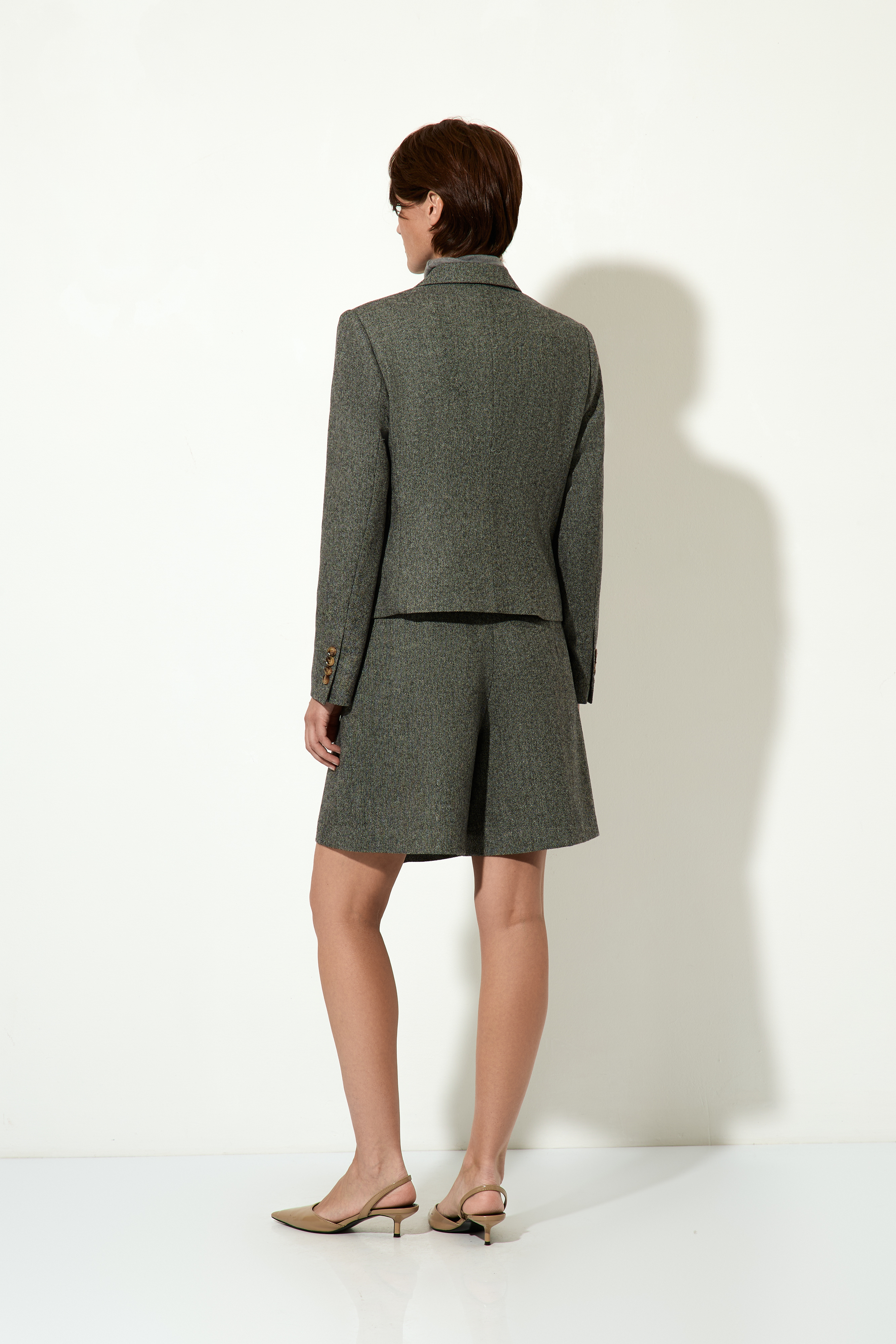 Двубортный жакет VASSA CODE, пол женский, цвет серый, фото №5