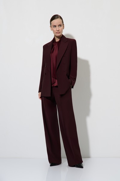 Жакет двубортный VASSA&Co, пол женский, цвет бордовый, фото №2