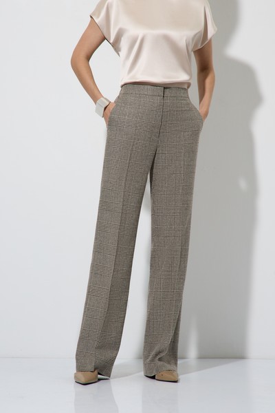 Брюки в клетку VASSA&Co, пол женский, цвет коричневый, фото №2