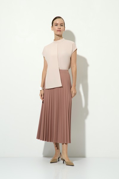 Блузка с эффектом многослойности VASSA&Co, пол женский, цвет розовый, фото №5