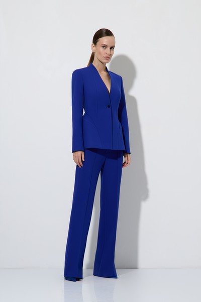 Жакет приталенного силуэта VASSA&Co, пол женский, цвет синий, фото №2