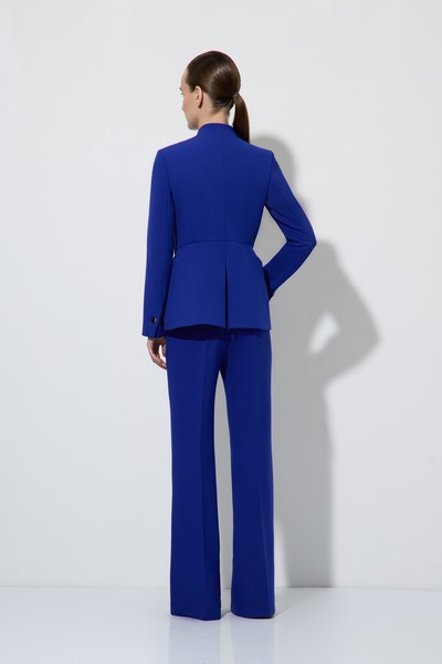 Жакет приталенного силуэта VASSA&Co, пол женский, цвет синий, фото №3