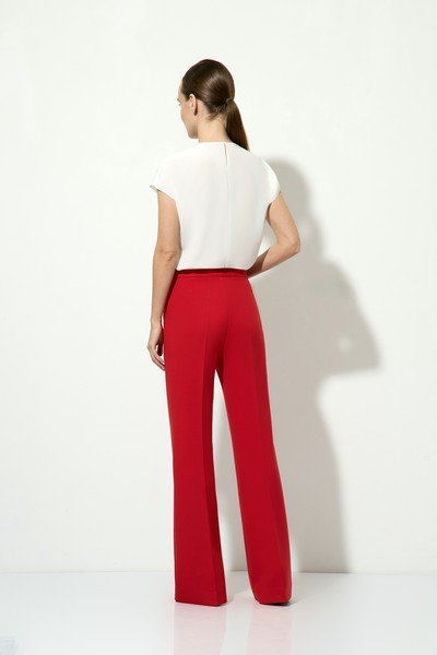 Брюки красные VASSA&Co, пол женский, цвет красный, фото №5