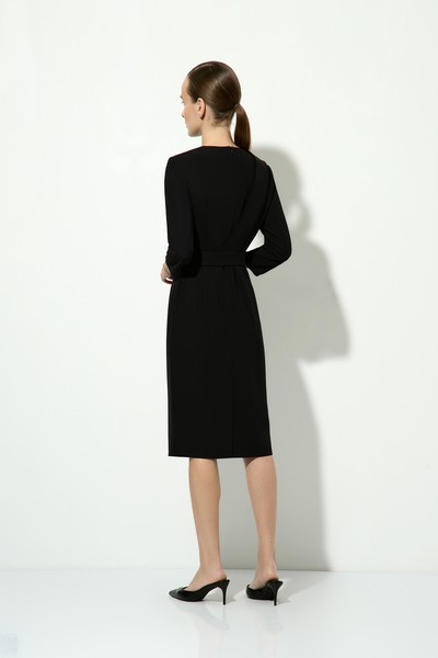 Платье со съемной деталью VASSA&Co, пол женский, цвет черный, фото №3