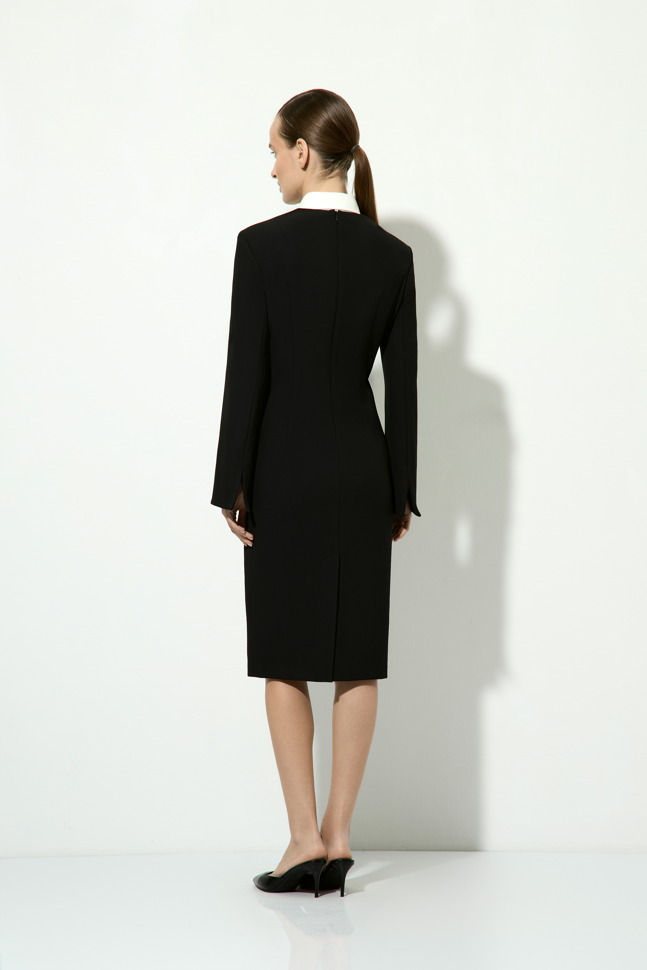 Платье-жакет VASSA&Co, пол женский, цвет черный, фото №3