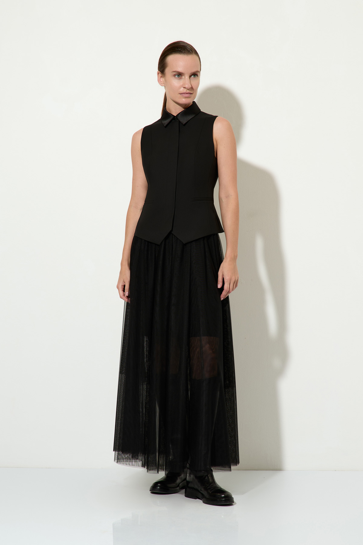 Юбка-макси VASSA&Co, пол женский, цвет черный, фото №2