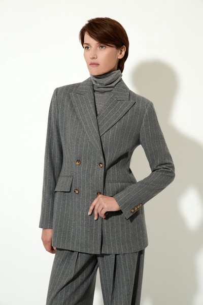 Жакет женский VASSA CODE, пол женский, цвет серый, фото №3