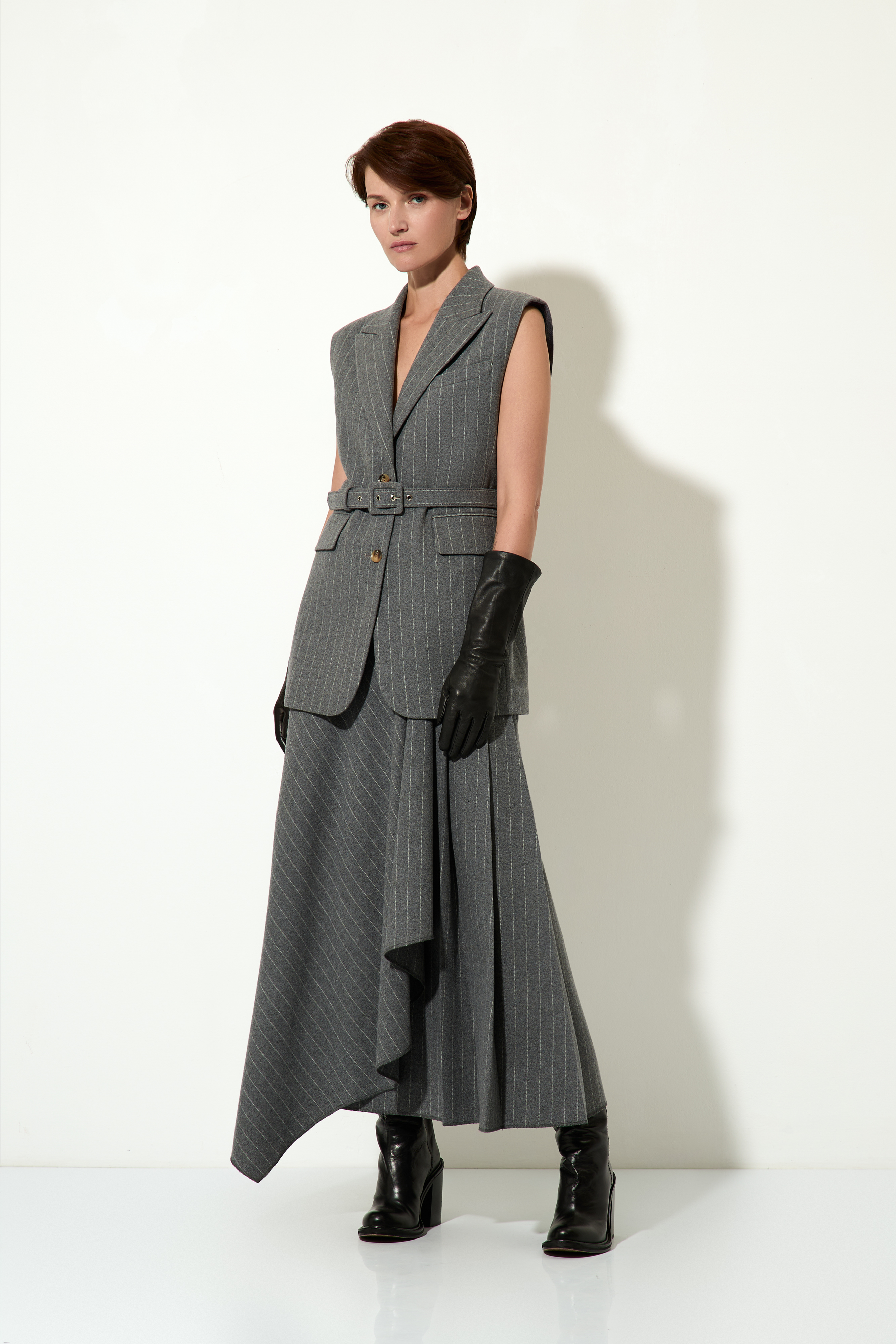 Жилет женский полушерстяной VASSA CODE, пол женский, цвет серый, фото №3