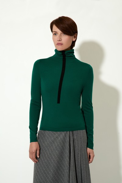 Джемпер женский VASSA CODE, пол женский, цвет зеленый, фото №2