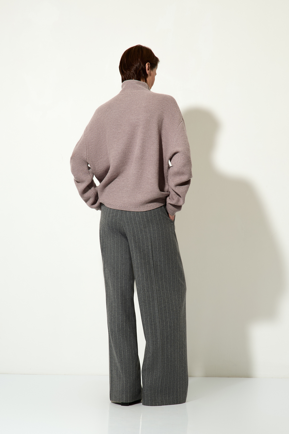 Джемпер женский VASSA CODE, пол женский, цвет сиреневый, фото №3